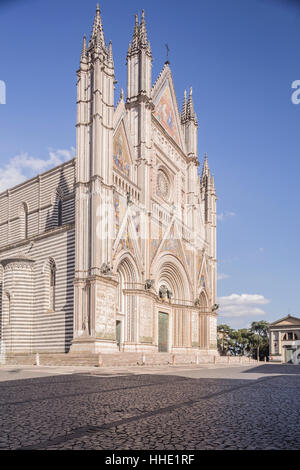 Der Duomo di Orvieto, Orvieto, Umbrien, Italien Stockfoto