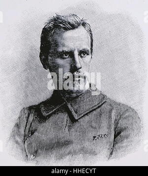 Fridtjof Nansen (1861-1930) im Alter von 33 Jahren, Nansen wurde eine norwegische Forscher, Wissenschaftler, Diplomat, humanitäre und Friedensnobelpreisträger Stockfoto