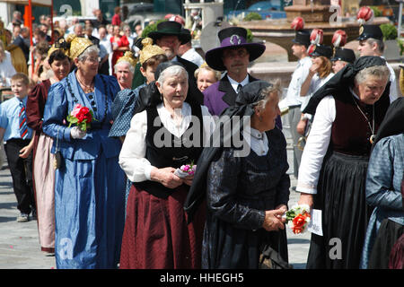 Fronleichnamsprozession in Waidhofen / Ybbs, Österreich, Mostviertel-Region Stockfoto