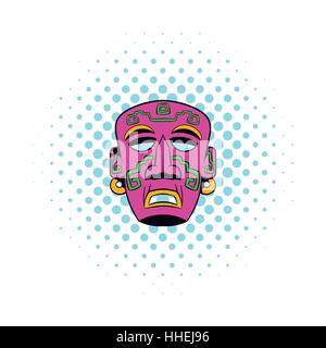 Stammes-Maskensymbol, Comic Stock Vektor