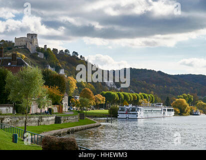 Flusskreuzfahrt Schifffahrt auf der Seine, Frankreich Stockfoto