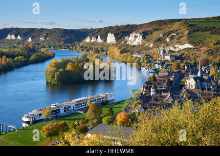 Flusskreuzfahrt Schifffahrt auf der Seine, Frankreich Stockfoto