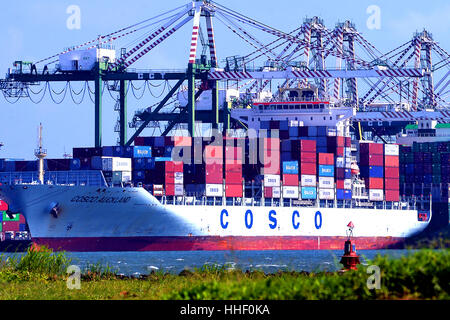 Hafen von Colon Panama Stockfoto