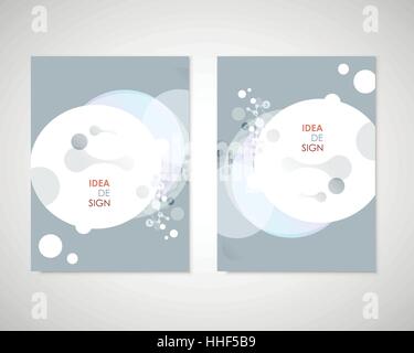 Vektor-Vorlagen für Broschüre, Flyer, Cover-Magazin oder den Geschäftsbericht zu verbinden. Molekülstruktur und Kommunikation Stock Vektor