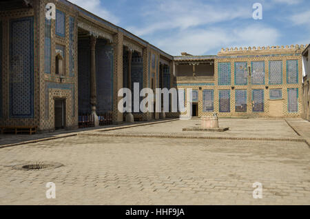 Chiwa, Usbekistan-1. Mai 2015: der Harem Hof s in Tosh Hovl Palace Stockfoto