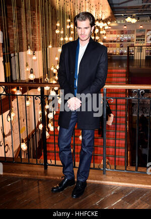 Andrew Garfield Metallsäge Ridge special Screening im Bild Haus Central, London zu besuchen. Stockfoto