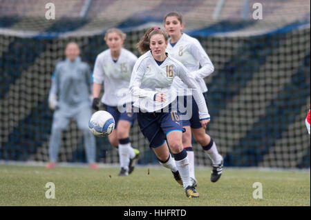 Florenz, Italien. 13. Januar 2017. Martina Tomaselli (ITA) Fußball: Frauen Internaitonal Freundschaftsspiel zwischen u-17-Italien 2-0-u-17-Norwegen in Coverciano, Florenz. Bildnachweis: Maurizio Borsari/AFLO/Alamy Live-Nachrichten Stockfoto