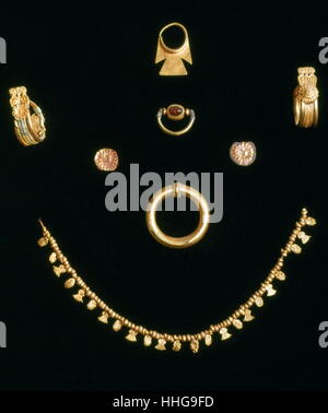 Punischen Karthago Schmuck, c3rd-4. Jh. n. Chr.. Das Hotel liegt im Bardo-Museum in Tunis. Stockfoto