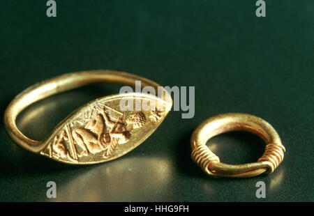 Punischen Karthago Schmuck, c3rd-4. Jh. n. Chr.. Das Hotel liegt im Bardo-Museum in Tunis. Stockfoto