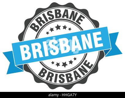 Brisbane Runde Band Dichtung Stock Vektor