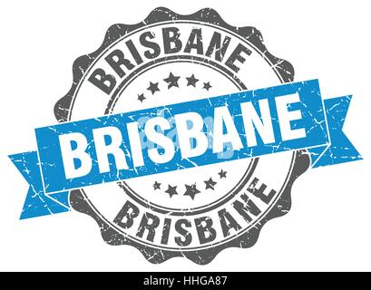 Brisbane Runde Band Dichtung Stock Vektor