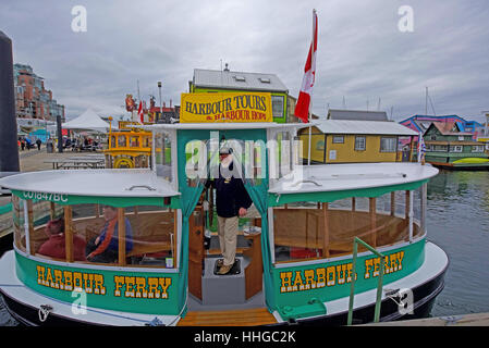 Die Bucht Hafen Taxi in Victoria auch erhältlich für Rundreisen.  SCO 11.658. Stockfoto