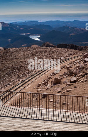 Blick vom Pikes Peak Stockfoto