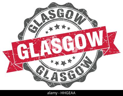 Glasgow Runde Band Dichtung Stock Vektor