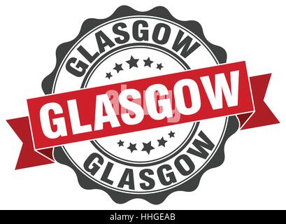 Glasgow Runde Band Dichtung Stock Vektor