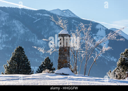 "Alten" Chief Joseph Gravesite, Teil der Nez Perce National Historic Park, Wallowa Valley, Oregon. Stockfoto