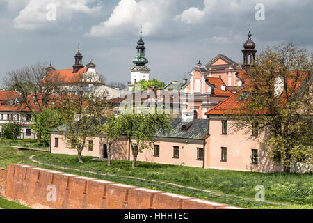 Mauern der Altstadt von Zamosc. Mitteleuropa. Polen Stockfoto