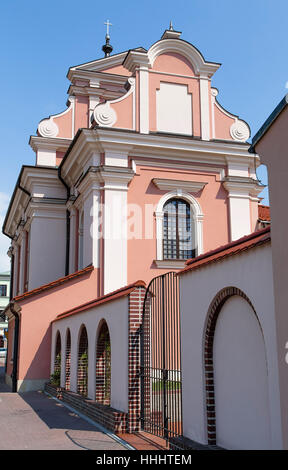 Kirche und Kloster der Klarissen Schwestern. Zamosc. Polen Stockfoto