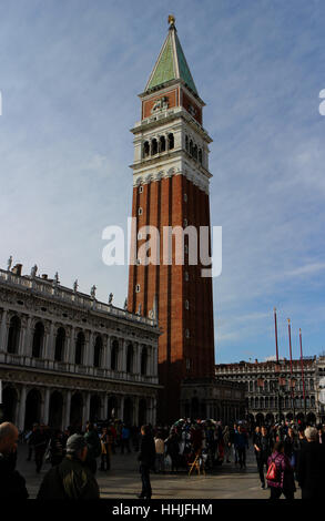 Palazzo Ducale Venedig Italien Biblioteca Nazionale Marciana Basilica di Santa Maria Della Salute Stockfoto