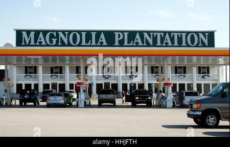 Magnolia Plantation ist eine Tankstelle in Tifton, Georgia Stockfoto