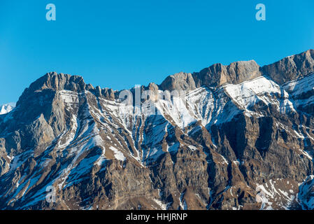 Massif des Diablerets in der Nähe von Becca d'Audon, Waadt, Schweiz Stockfoto