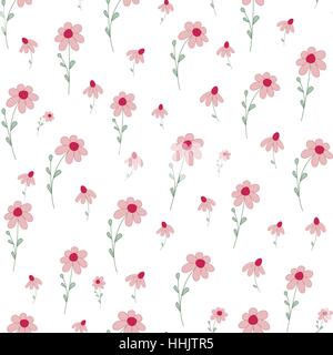 Nahtlose Muster mit kleinen Blüten Stock Vektor