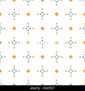 Blau und Beige Stoff Textur Muster mit diagonalen Streifen nahtloser Vektor-illustration Stock Vektor