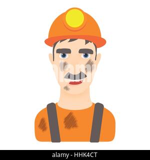 Bergmann-Symbol, Cartoon-Stil Stock Vektor