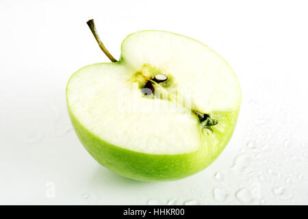 Frischer grüner Apfel Stockfoto