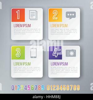 Infografiken Schriftsatz Stock Vektor