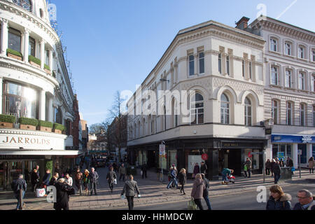 London Street und Gentlemans Spaziergang, Norwich Stadtzentrum Stockfoto