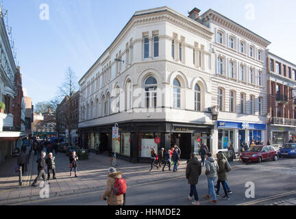 London Street und Gentlemans Spaziergang, Norwich Stadtzentrum Stockfoto
