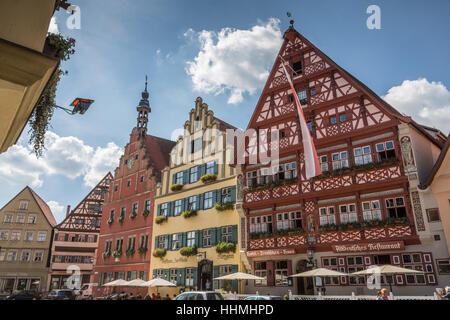 Dinkelsbühl, Bayern, Ansbach, Deutschland, Europa. Stockfoto