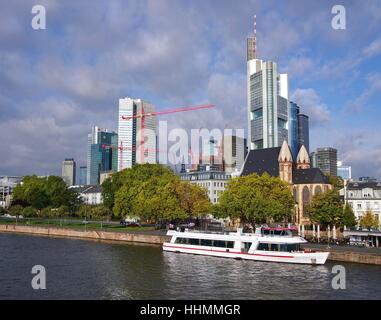 Morgen in Frankfurt am Main Stockfoto