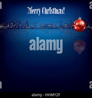 Ort, Stadt, Skyline, Flamme, Flammen, Dekoration, Silhouette, Weihnachten, Stockfoto