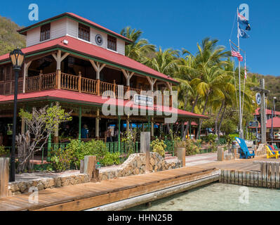 Bitter End Yacht Club, Virgin Gorda, Britische Jungferninseln. Stockfoto