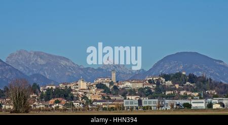 Ein Blick auf San Daniele del Friuli (Italien) Stockfoto