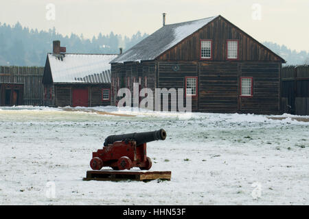 Indische Handel Shop, Fort Vancouver National Historic Site, Vancouver nationalen historischen Reserve, Washington Stockfoto