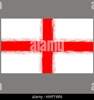 Englische St. George Flagge Stock Vektor