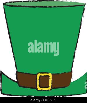 Cartoon Zylinderhut St. Patrick Tag-symbol Stock Vektor