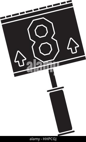 Silhouette, Marker-american-football Stock Vektor