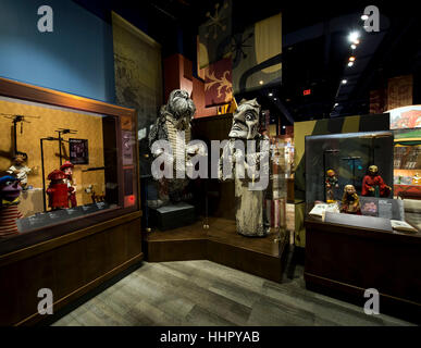 Atlanta, USA. 19. Januar 2017. Gesamtansicht der Exponate auf dem Display in die Welten des Puppenspiel Museums in der Mitte für Puppetry Künste. Bildnachweis: Brian Cahn/ZUMA Draht/Alamy Live-Nachrichten Stockfoto