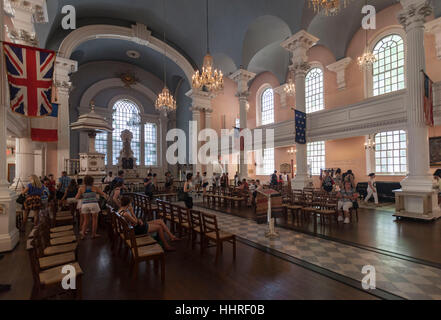 St-Paul-Kirche innen New York City Stockfoto