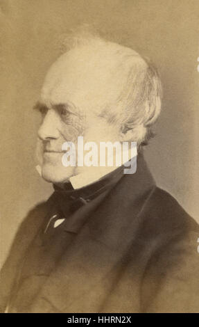 Sir Charles Lyell, 1. Baronet FRS (1797-1875) war ein britischer Rechtsanwalt und dem führenden Geologen seiner Zeit. Er ist bekannt für sein Buch Principles of Geology, die das Konzept des Aktualismus populär. (Foto von Elliott & Fry, c1869) Stockfoto
