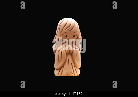 Clay Puppen kleine Engelsfigur Stockfoto