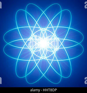 Strahlen abstrakten Symbol Radiologie Stockfoto