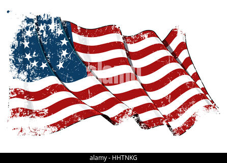 American, Usa, Amerika, Flagge, blau, amerikanische, Usa, Amerika, Illustration, Stockfoto