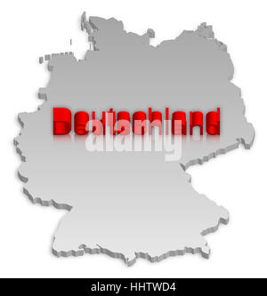 Stadtplan Deutschland 3 Stockfoto