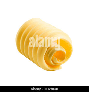 Lebensmittel, Nahrungsmittel, einzelne, isolierte, verteilt, gerollt, Milch, Margarine, Ausschnitt, Stockfoto