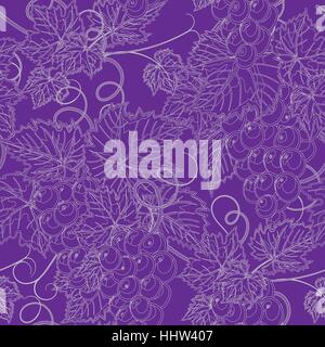 Rebe nahtlose Hintergrund. Vektor-illustration Stock Vektor